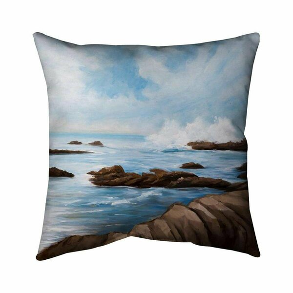 Fondo 26 x 26 in. Seaside Wave-Double Sided Print Indoor Pillow FO2774094